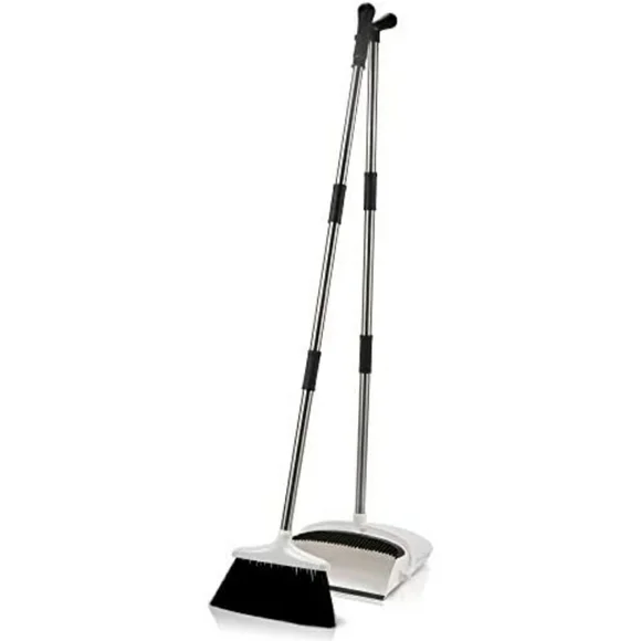 Stand Up Broom and Dustpan Set Lobby Restaurant Salon Home - Picture 1 of 1